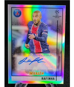 2020-21 Topps Merlin Chrome Rafinha Auto PSG