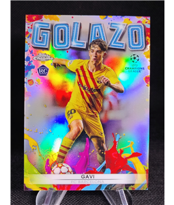 2021/22 Topps Chrome UCL Golazo Refractor Gavi Rookie