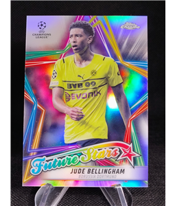 2021-22 Topps Chrome UEFA Jude Bellingham Future Stars Dortmund