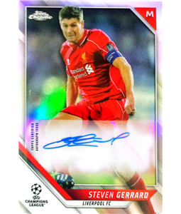 2021-22 Topps UEFA UCL Chrome Steven Gerrard Auto