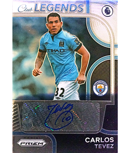 2022-23 PRIZM EPL Carlos Tevez CLUB LEGENDS SILVER