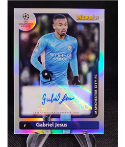 2022 Topps Merlin UEFA Gabriel Jesus Auto Manchester City