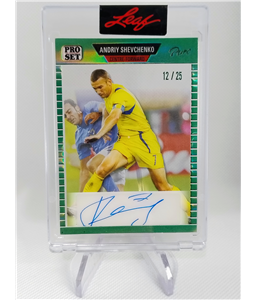 2023 Leaf Pro Set Pure Andriy Shevchenko Green Auto 12/25 MIlan Ucrania