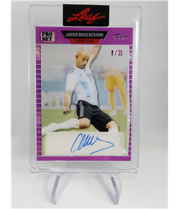 2023 Leaf Pro Set Pure Javier Mascherano Purple Auto 8/35 #PCTH