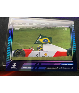 4/5 Topps 2023 #40 a historia de Senna