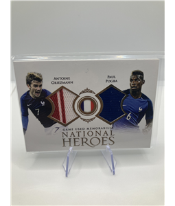 Antonie Griezmann e Paul Pogba - 2018 - Futera Heroes - Game Used Memorabilia - 14/37