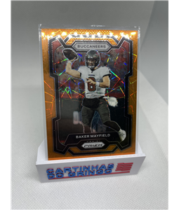 Baker Mayfield 2023 Prizm Orange Lazer