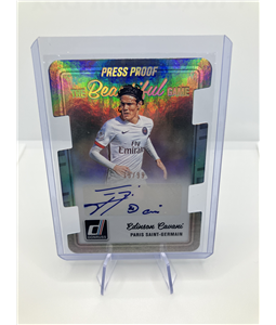 Edinson Cavani - 2016-17 - Panini Donruss Soccer - Autografo - 19/99