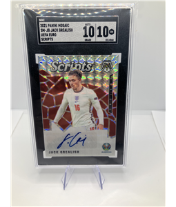 Jack Grealish - 2021 - Panini Mosaic Euro  - AUTO - SGC 10/10